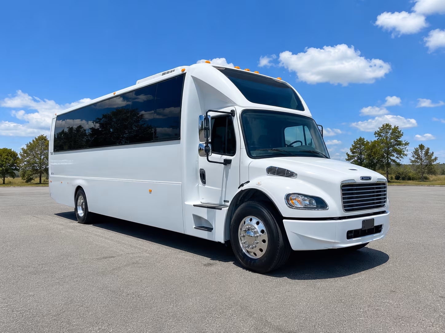 Passenger seating aboard a party bus rental serving Great Falls