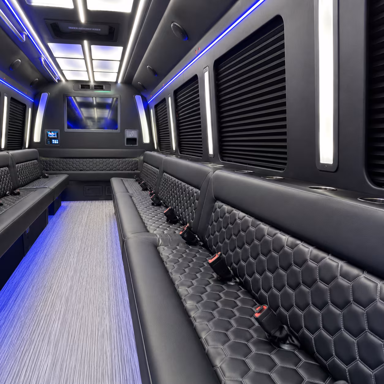 Great Falls Bachelor & Bachelorette Transportation party bus exterior