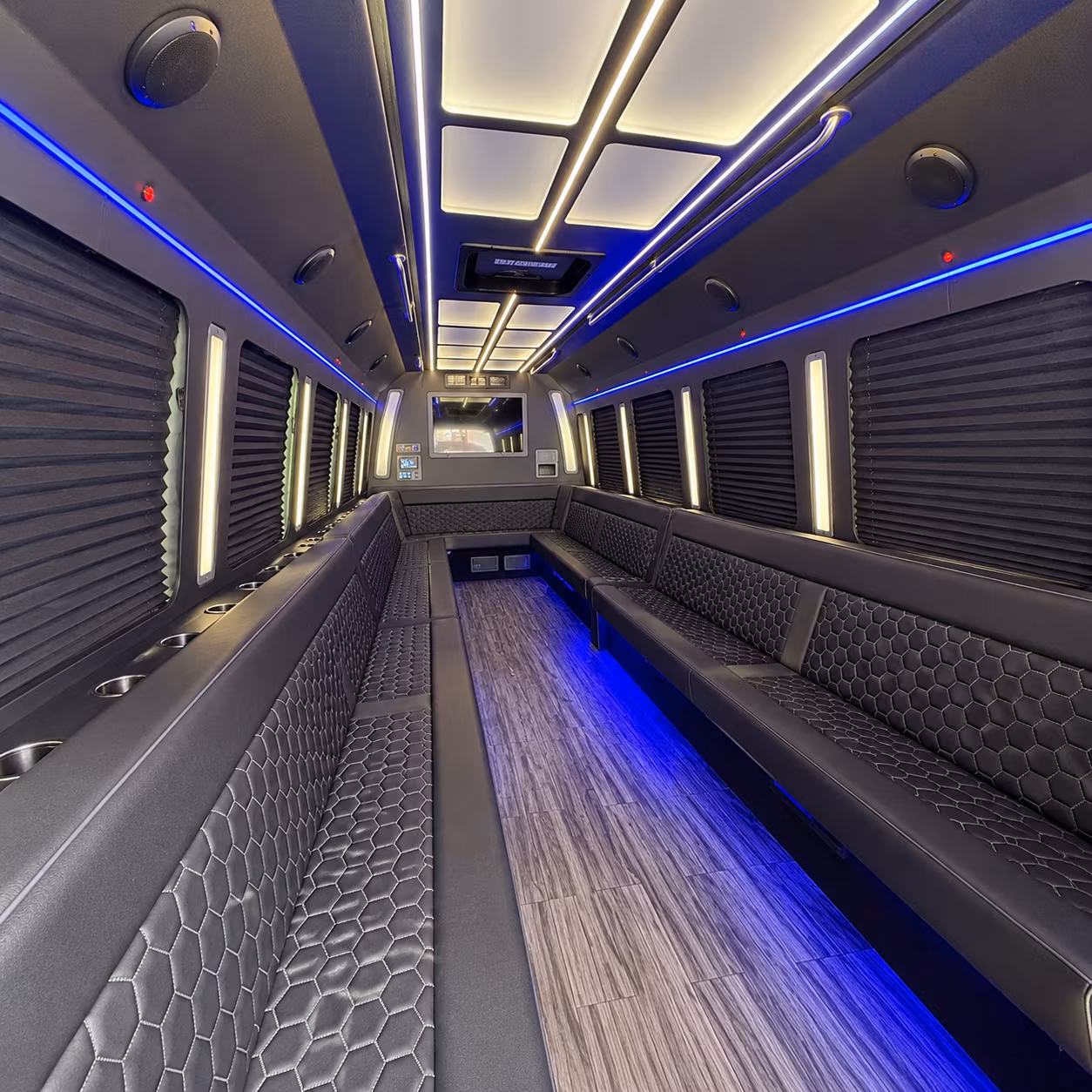 Great Falls Birthday, Sweet 16, & Quinceañera Transportation party bus exterior