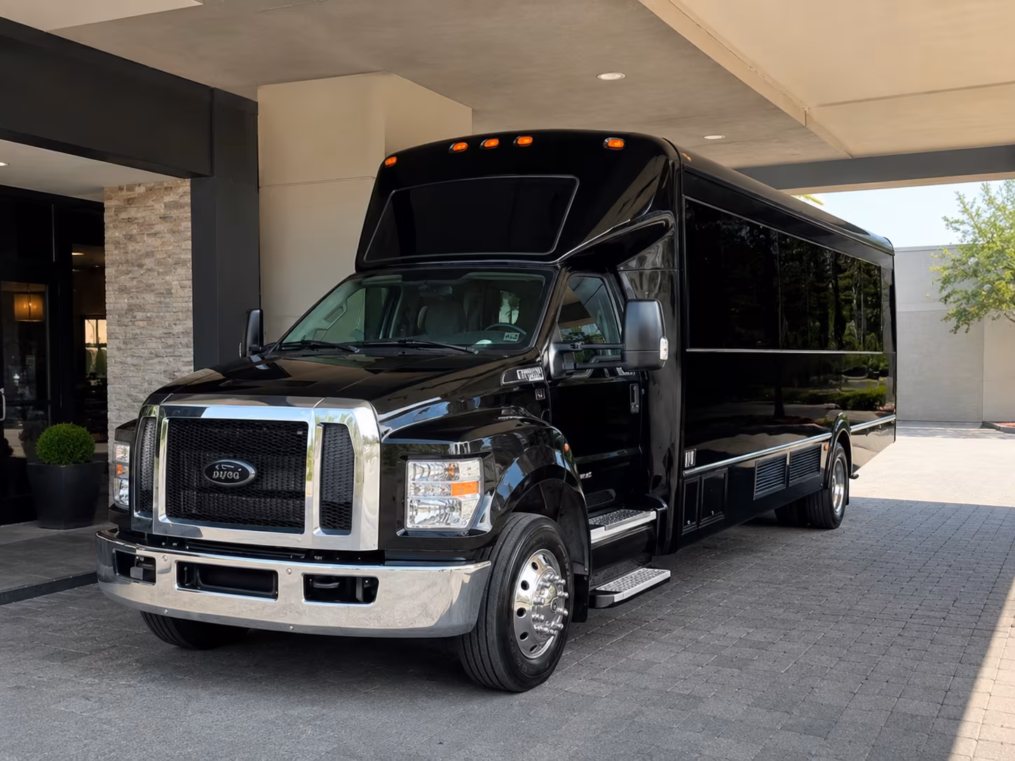 Great Falls Private Event Transportation party bus exterior
