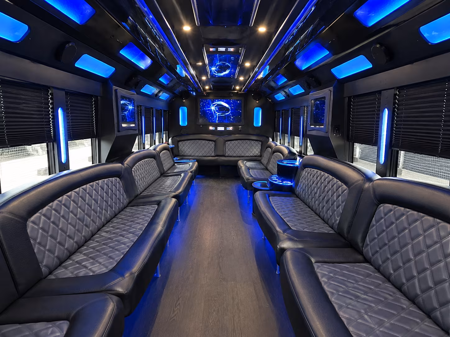 Great Falls Private Event Transportation party bus exterior
