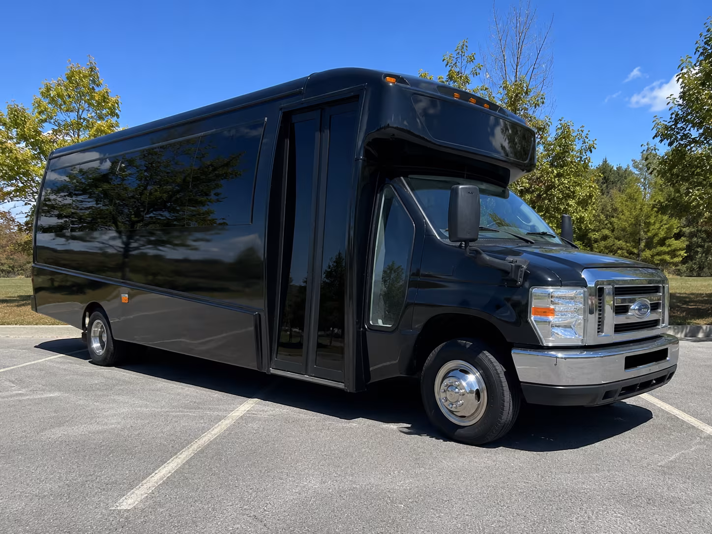 Great Falls School Event Transportation party bus exterior