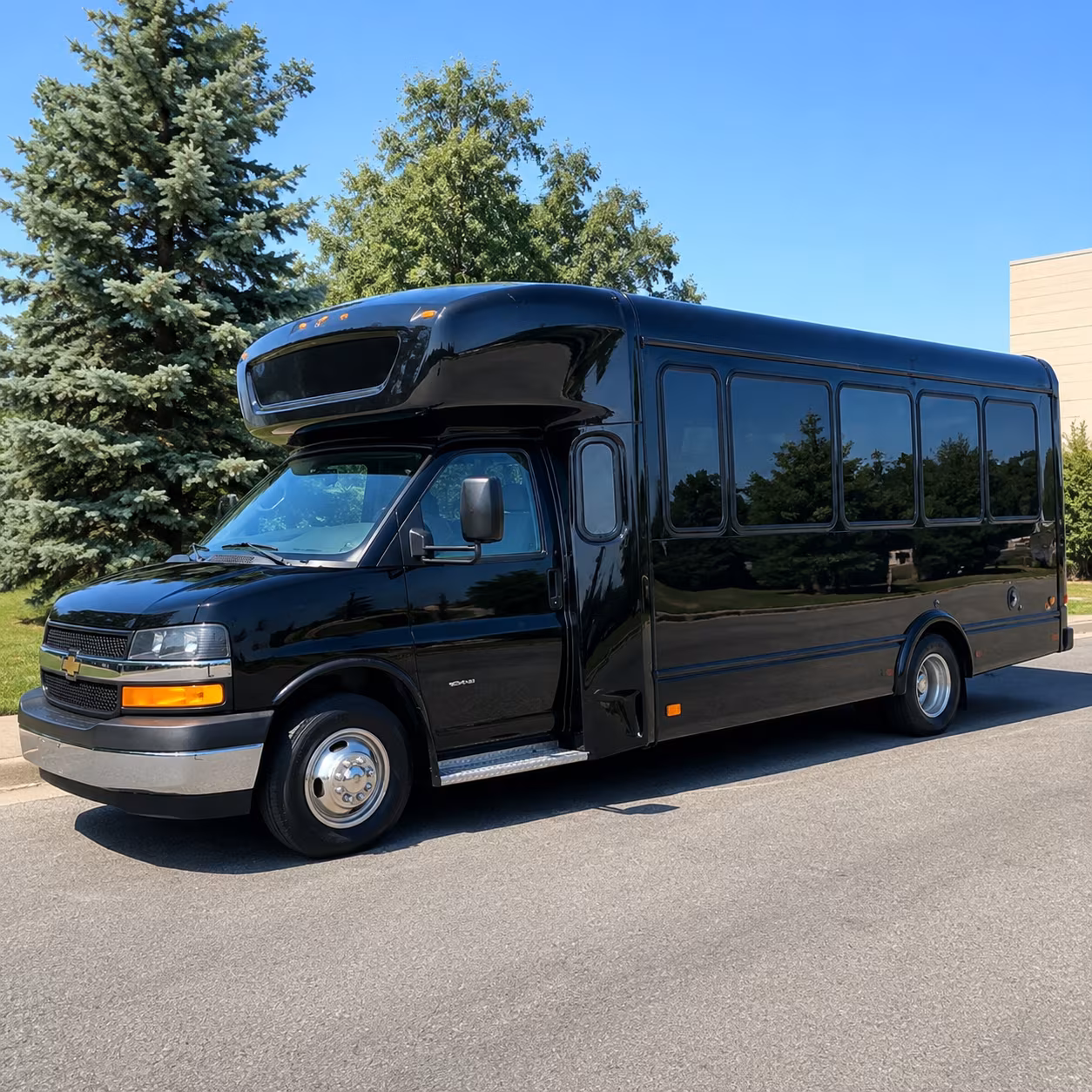 Great Falls Sporting Event Transportation party bus exterior