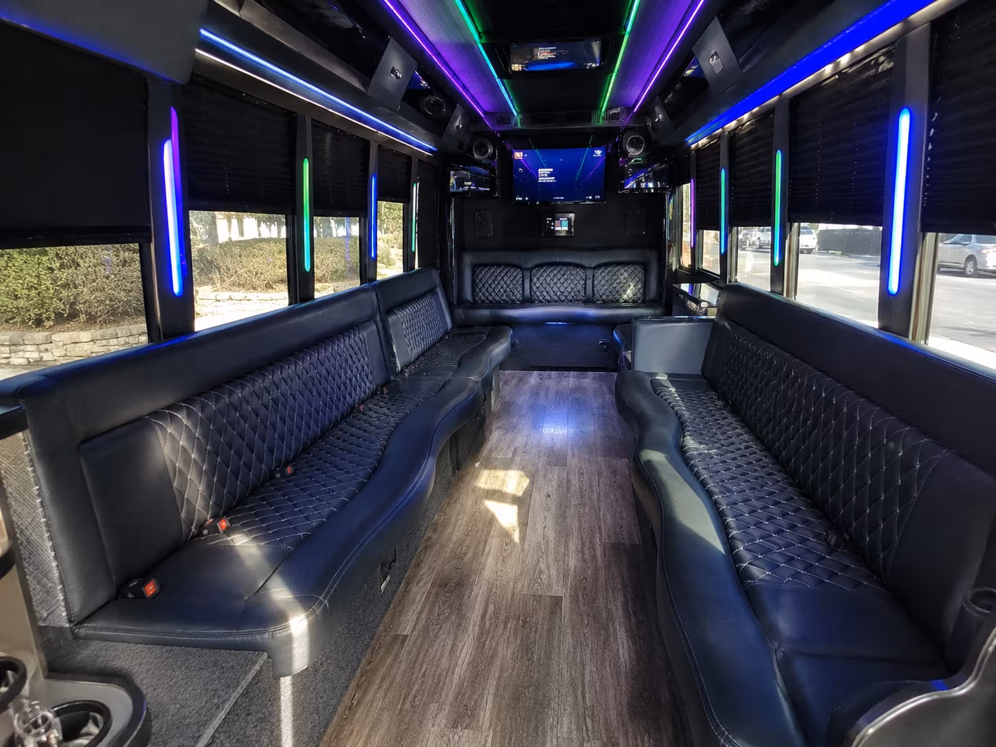 Great Falls Sporting Event Transportation onboard seating
